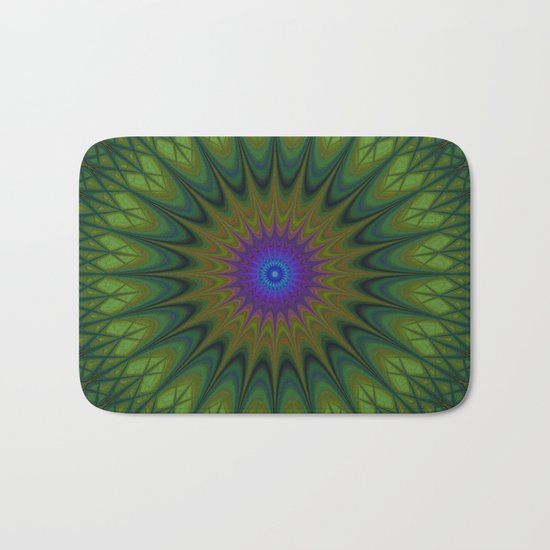 Nature mandala Bath Mat