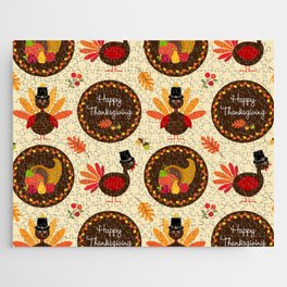 Thanksgiving Pattern Jigsaw Puzzle