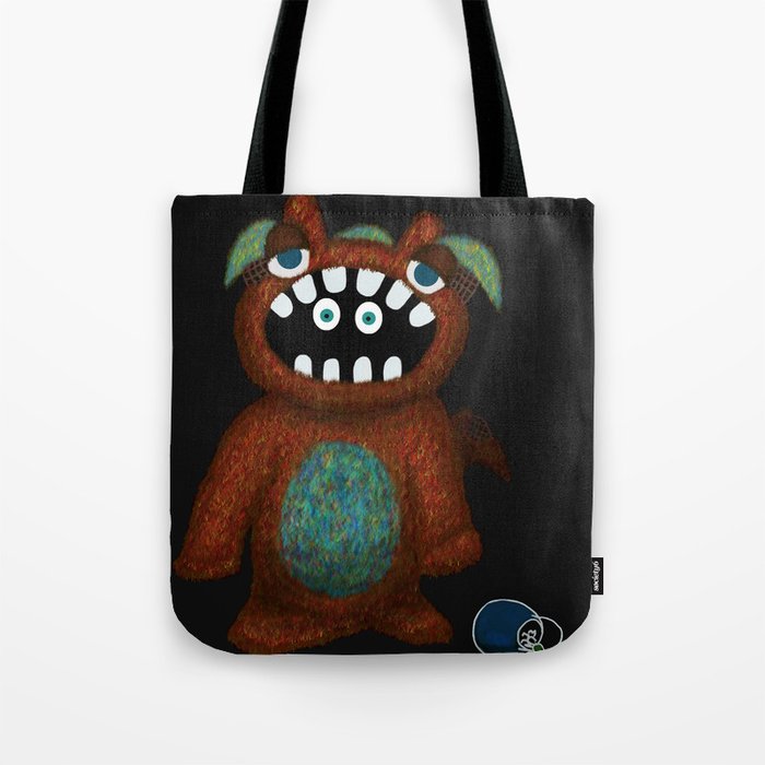 Scared Monster Tote Bag