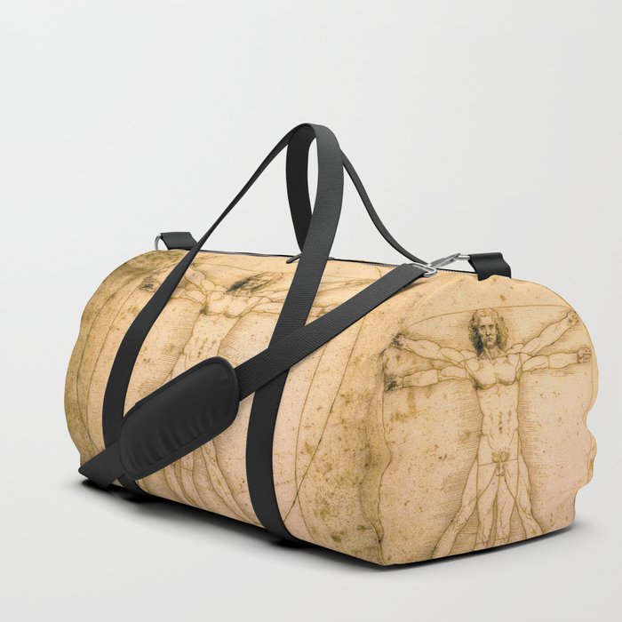 Vitruvian Man by Leonardo da Vinci Duffle Bag