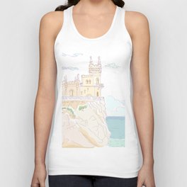 Old medieval castle. Wall art. Tank Top