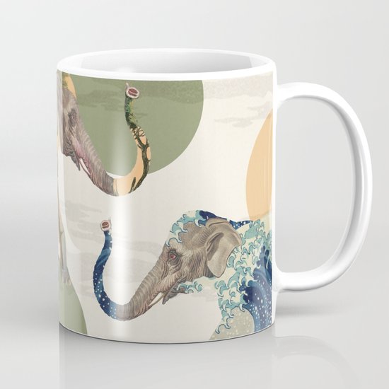 Elephant Polka Mug