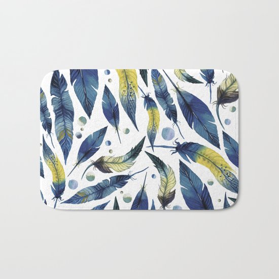 Falling Feathers Bath Mat