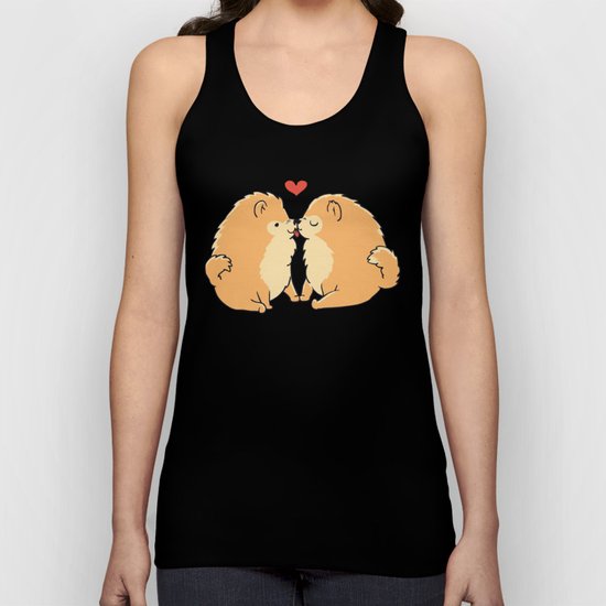 Pomeranian Kisses Unisex Tank Top