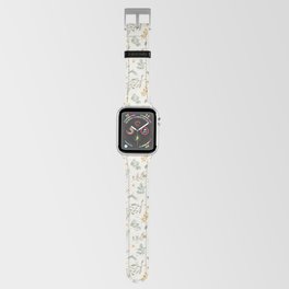 Australian wattle and eucalyptus watercolor floral Apple Watch Band