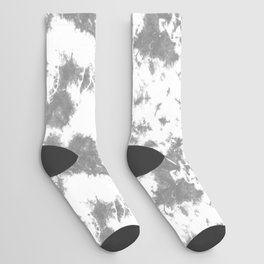 Soft Gray Tie-Dye Socks