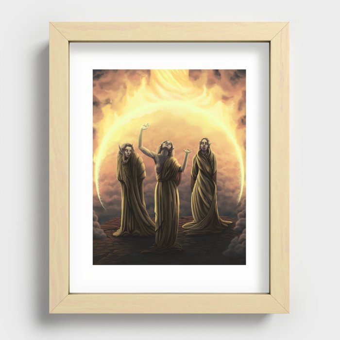 Attack on the Council Recessed Framed Print