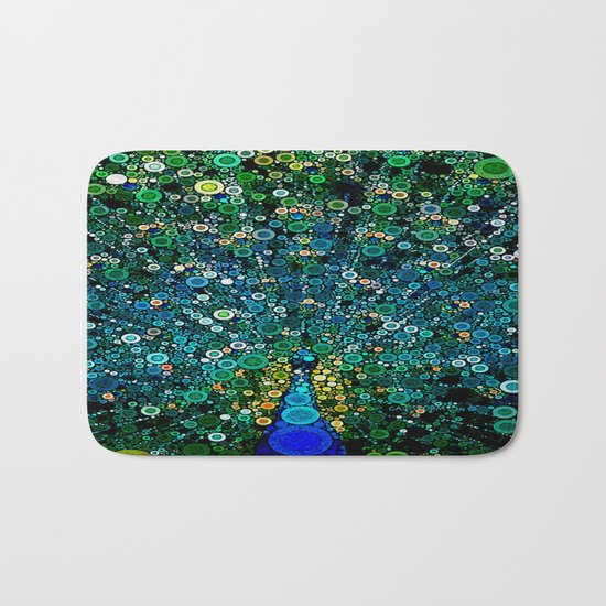 :: Peacock Caper :: Bath Mat