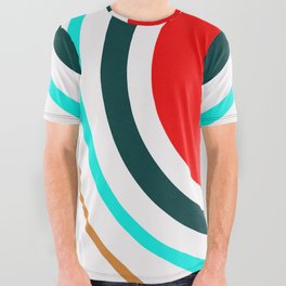 Abstract Geometric Christmas Pattern 03 All Over Graphic Tee