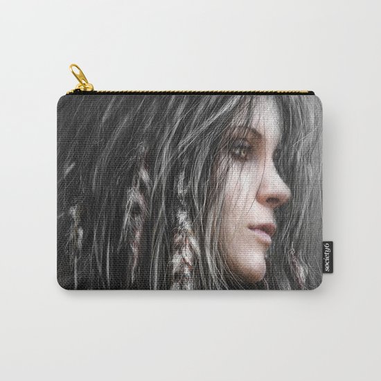 Feathers in Her Hair Carry-All Pouch