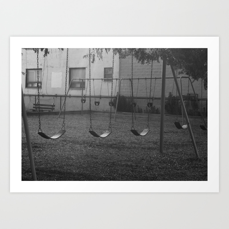 Urban Swing Set Art Print By Lorenmiqual Society6 Urban Swing Set Art Print By Lorenmiqual Society6