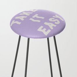 Take It Easy Lavender Counter Stool