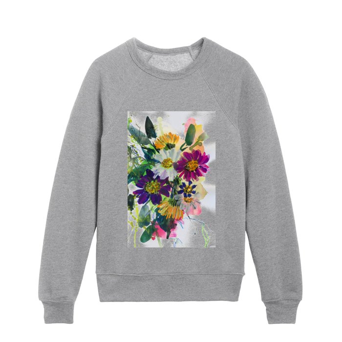 abstract bouquet N.o 3 Kids Crewneck