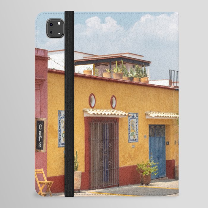 Mexico Photography - Colorful Buildings Connected To Each Other iPad Folio Case