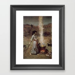 The Magic Circle, John William Waterhouse Framed Art Print