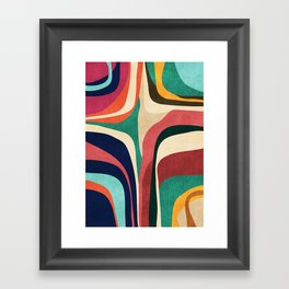 Impossible contour map Framed Art Print