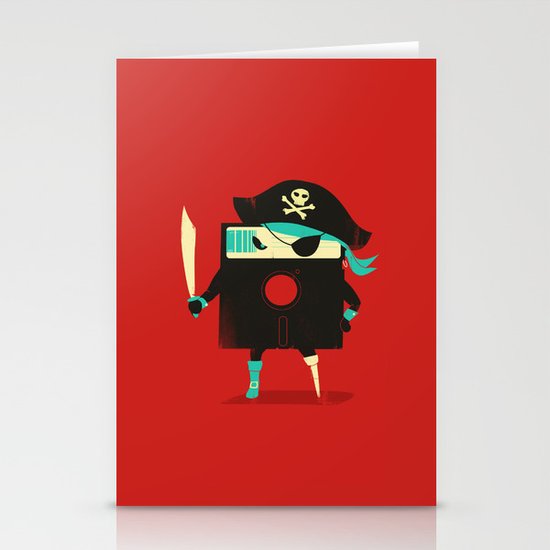 Software Pirate Stationery Cards