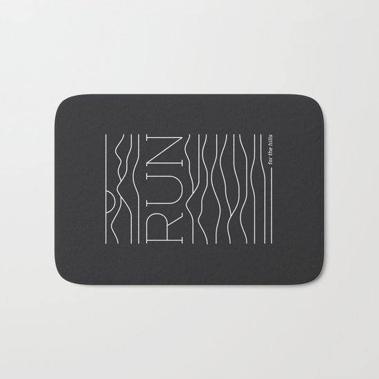 Run for the Hills Bath Mat