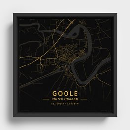 Goole, United Kingdom - Gold Framed Canvas