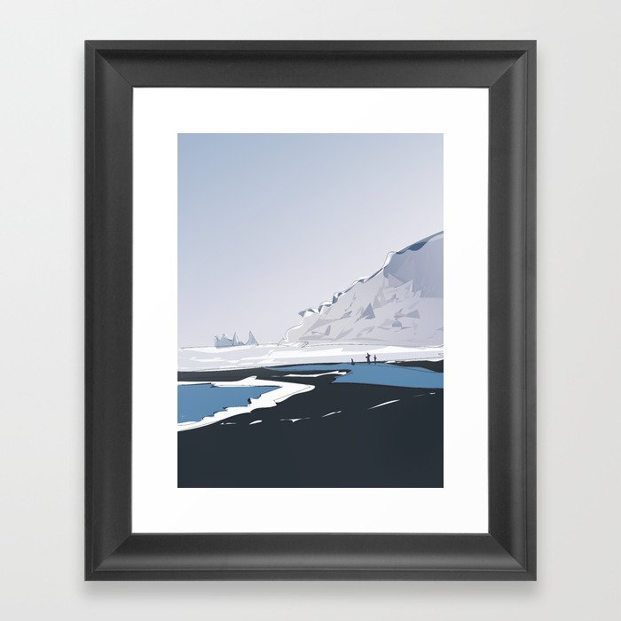 Vik Reynisfjara Black Sand Beach, Iceland Framed Art Print