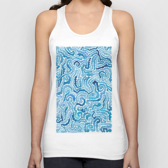 Blue Painting Unisex Tank Top