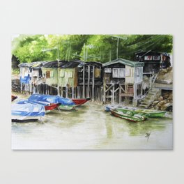 Fishermans Village Canvas Print