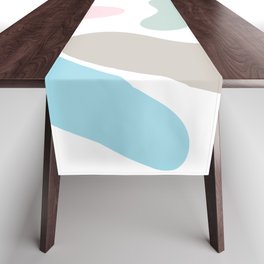32 Abstract Shapes Pastel Background 220729 Valourine Design Table Runner