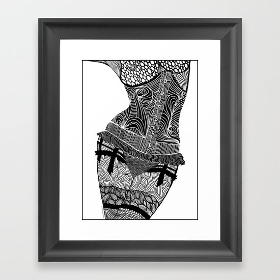 La femme 01 Framed Art Print