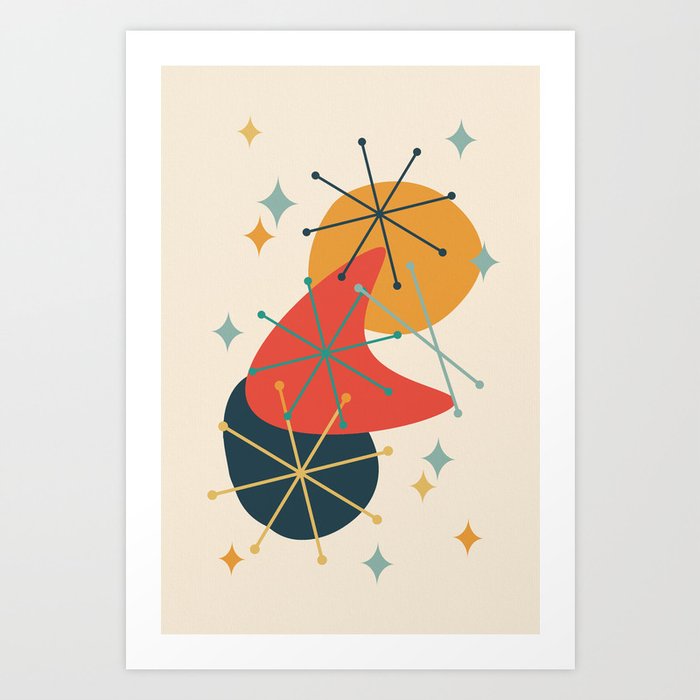 Mid century modern atomic top