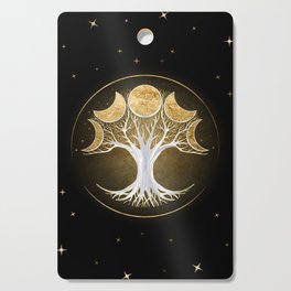 Tree of life and moons Cutting Board