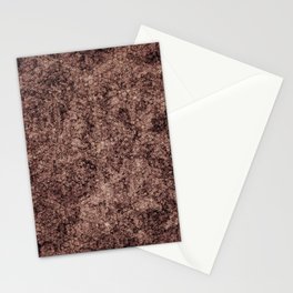 Ground brown geometric shapes Stationery Card