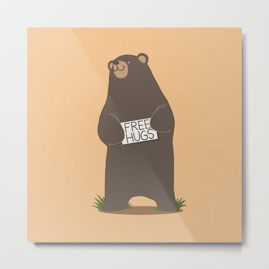 Free Hugs Metal Print