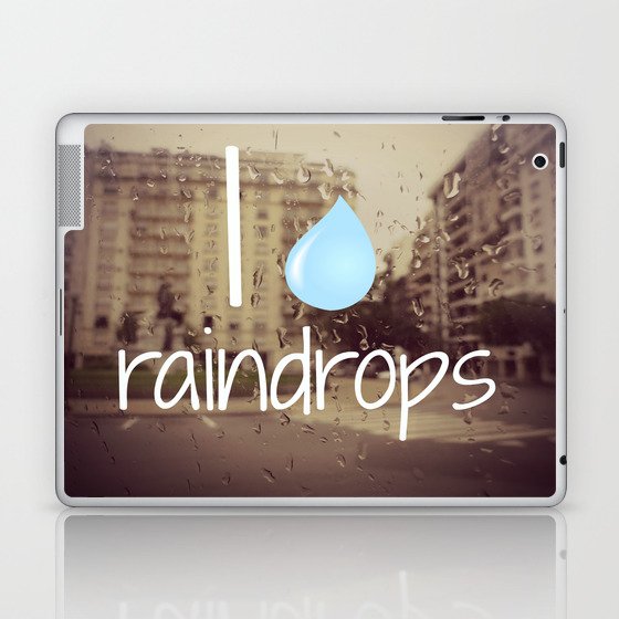 I love raindrops Laptop & iPad Skin