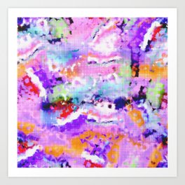 Grunge tie dye graffiti abstract art batik pattern. Colorful beach wear mixed collage paint wash Art Print | Beachwear, Collage, Colorful, Hippie, Kid, Art, Fun, Paint, Summer, Dyed 