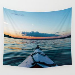 Canoeing (Color) Wall Tapestry