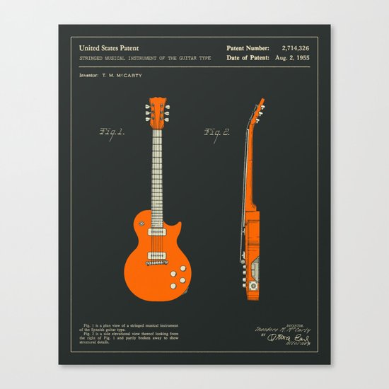 GUITAR (1955) Canvas Print