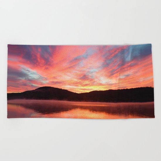 Angels in the Morning: Sunrise Beach Towel