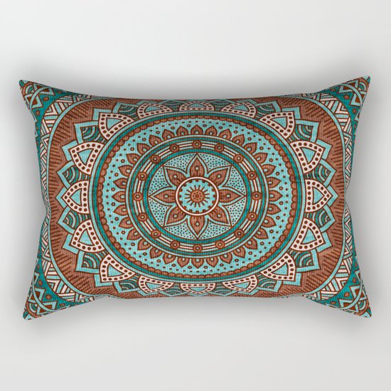 Hippie mandala 50 Rectangular Pillow