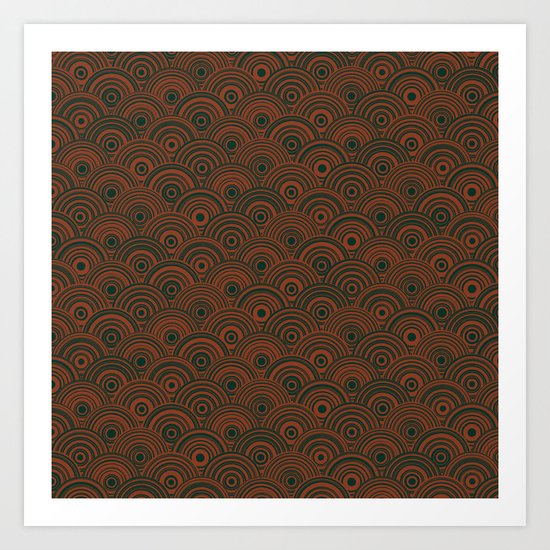 Orbis (Green) Art Print