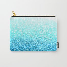 Turquoise Glitter Carry-All Pouch