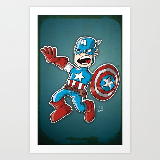 Capitain America Art Print