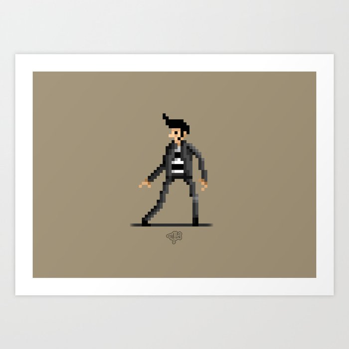 Elvis / Pixel Art Art Print