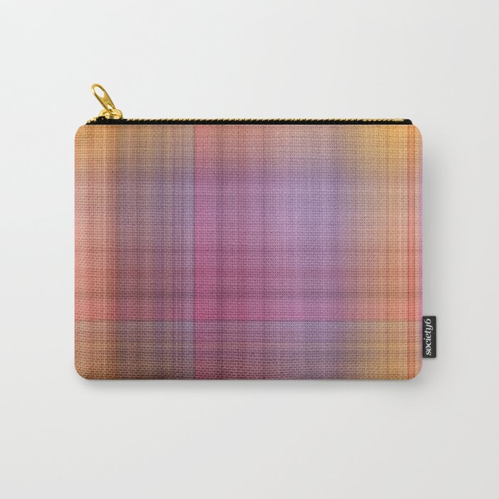 Hibiscus Plaid Carry-All Pouch