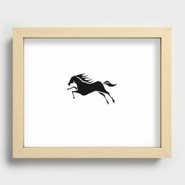 Horse Galloping. Recessed Framed Print