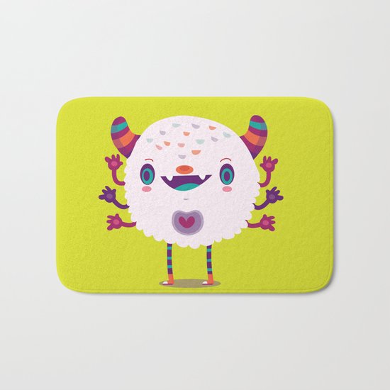 Puffy monster Bath Mat