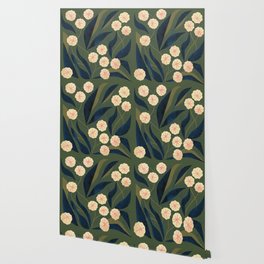 Green Floral Wallpaper