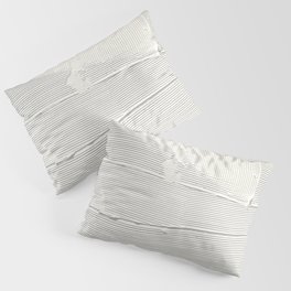 Relief [1]: an abstract, textured piece in white by Alyssa Hamilton Art Pillow Sham