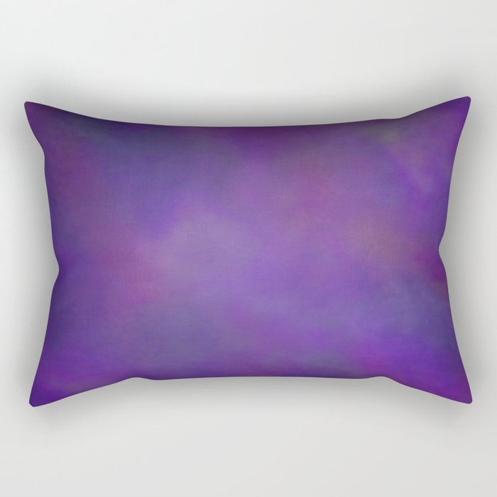 Abstract Soft Watercolor Gradient Ombre Blend 14 Dark Purple and Light Purple Rectangular Pillow