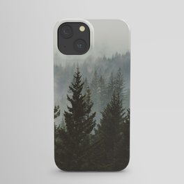 Forest Fog Mountain IV - Wanderlust Nature Photography iPhone Case