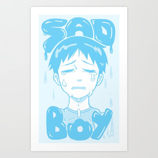 SAD BOY Art Print